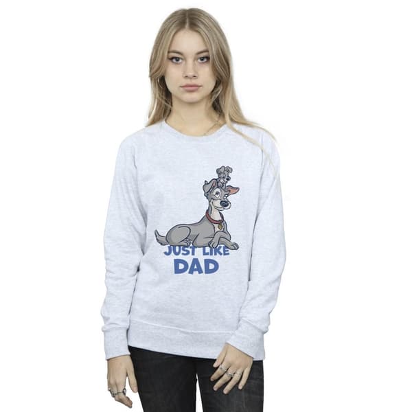 Disney Womens/Ladies Lady And The Tramp Just Like Dad Sweatshirt