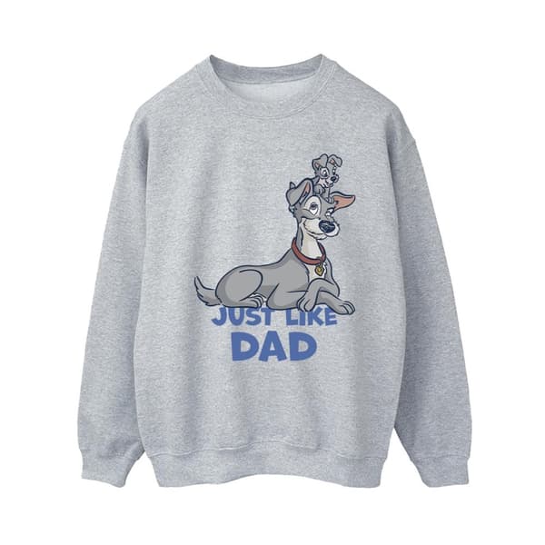 Disney Womens/Ladies Lady And The Tramp Just Like Dad Sweatshirt