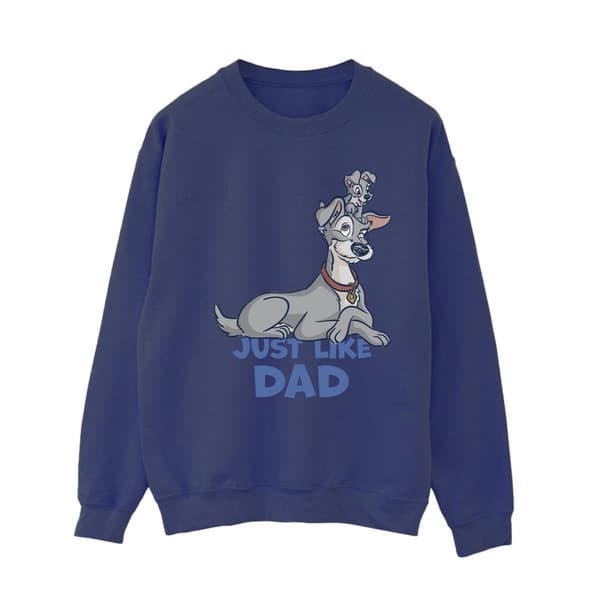 Disney Womens/Ladies Lady And The Tramp Just Like Dad Sweatshirt