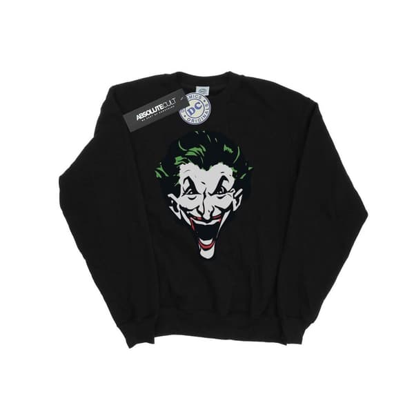 DC Comics Mens The Joker Big Face Sweatshirt