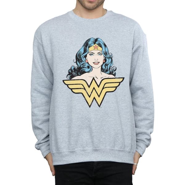 DC Comics Mens Wonder Woman Gaze Sweatshirt