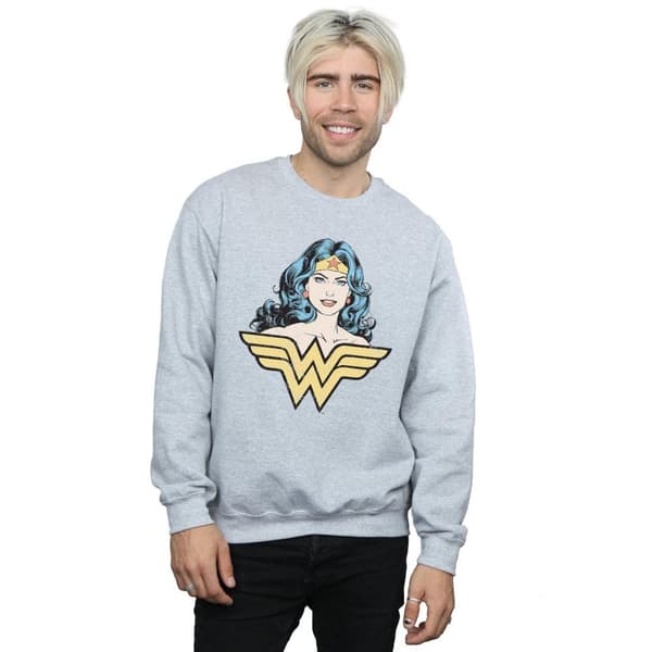 DC Comics Mens Wonder Woman Gaze Sweatshirt