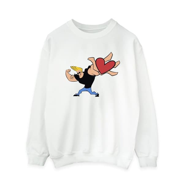 Johnny Bravo Womens/Ladies Heart Present Sweatshirt