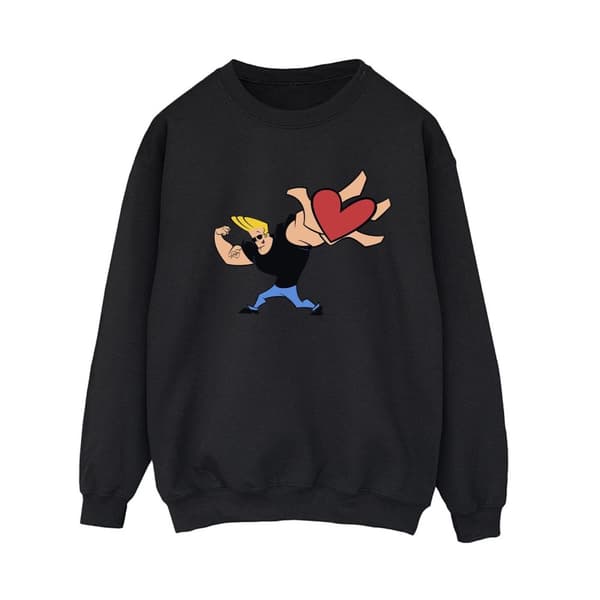 Johnny Bravo Womens/Ladies Heart Present Sweatshirt