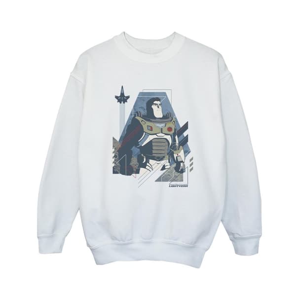 Disney Pojkar Lightyear Look To The Stars Sweatshirt White 9-11 Years