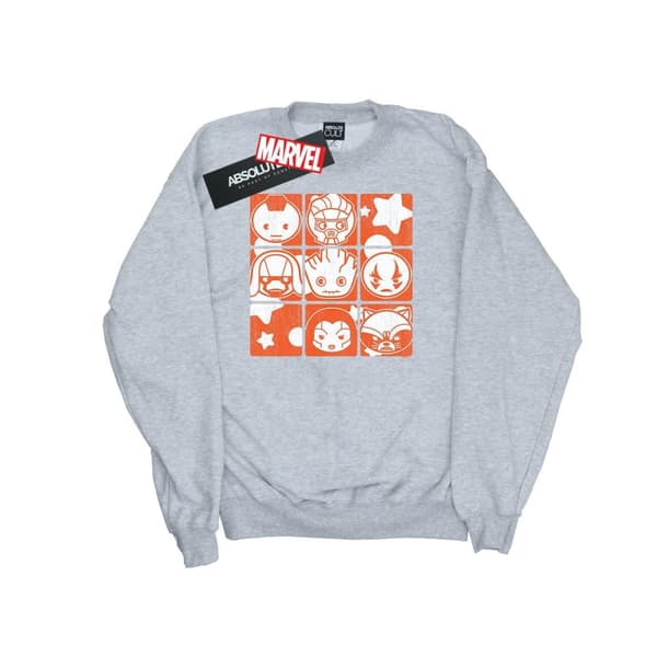 Marvel Kawaii Guardians Of The Galaxy Retro-tröja för flickor Sports Grey 5-6 Years