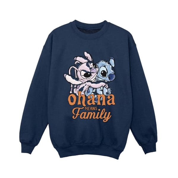 Disney Pojkar Lilo And Stitch Ohana Angel Hug Sweatshirt