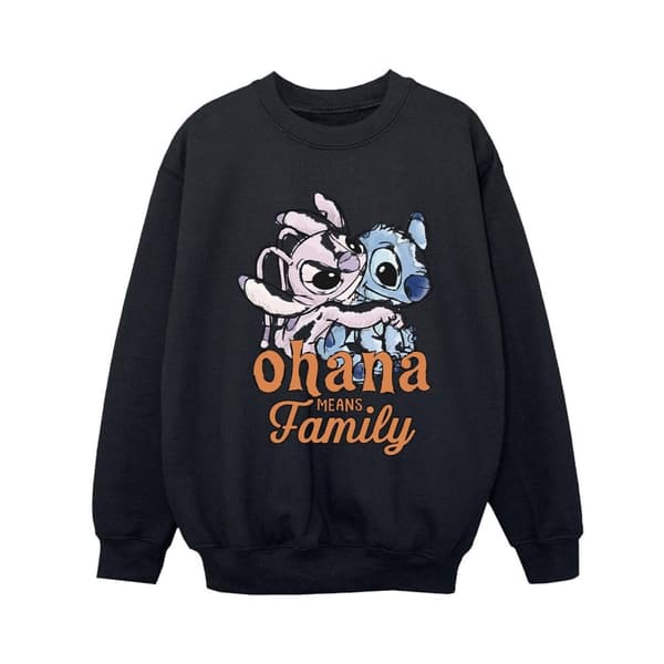 Disney Pojkar Lilo And Stitch Ohana Angel Hug Sweatshirt
