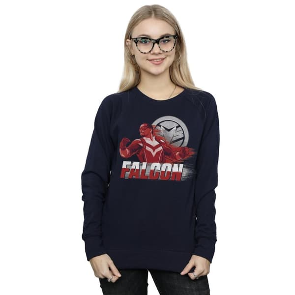 Marvel Womens/Ladies The Falcon And The Winter Soldier Falcon Red Fury Sweatshirt