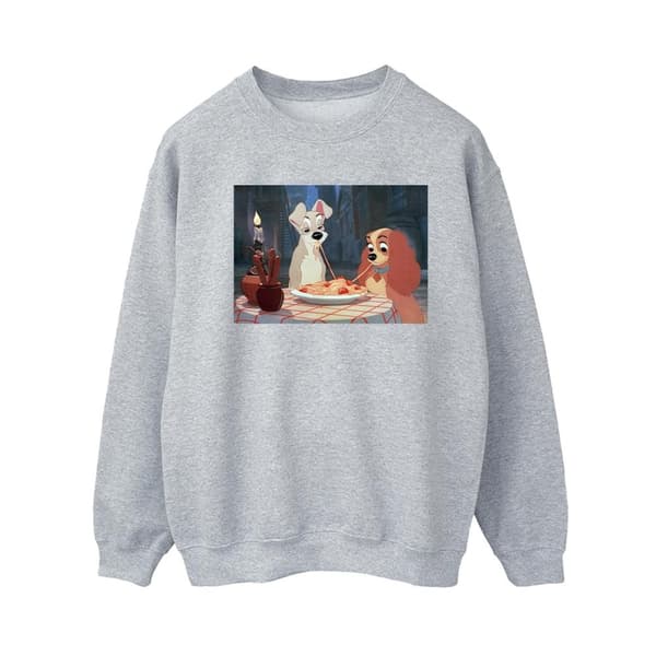 Disney Dam/Tjej Lady And The Tramp Spaghetti Photo Sweatshirt