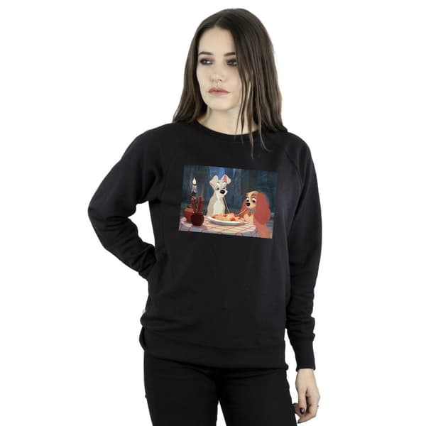Disney Dam/Tjej Lady And The Tramp Spaghetti Photo Sweatshirt