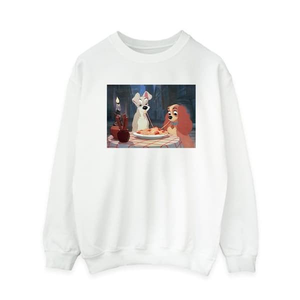 Disney Dam/Tjej Lady And The Tramp Spaghetti Photo Sweatshirt