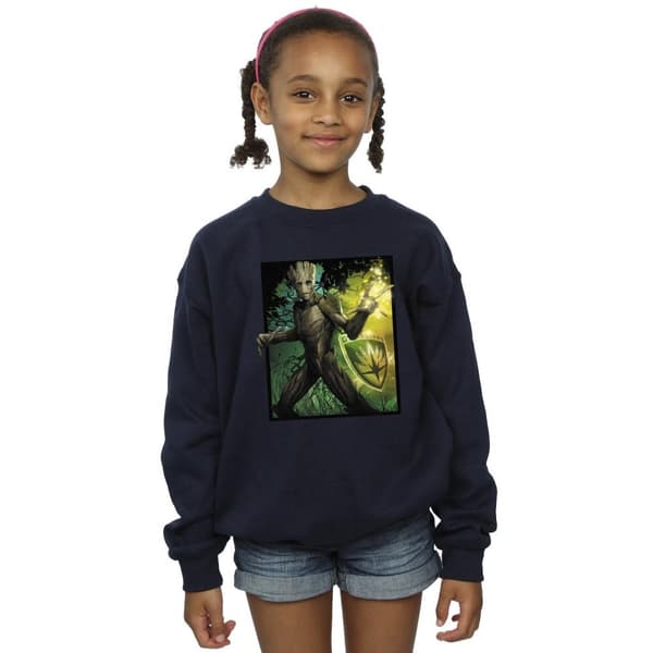 Marvel Girls Guardians Of The Galaxy Groot Forest Energy Sweatshirt
