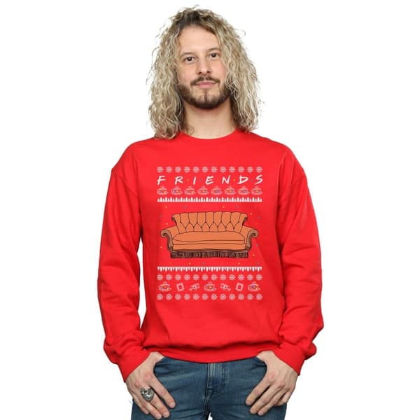 Friends Mens Fair Isle Couch Sweatshirt