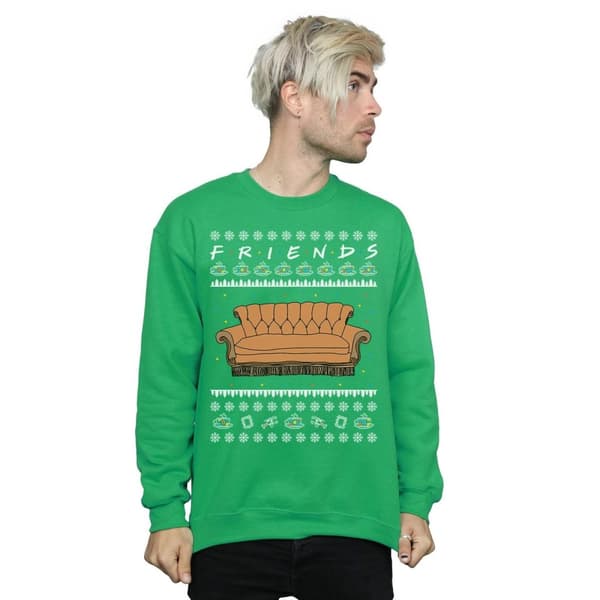 Friends Mens Fair Isle Couch Sweatshirt