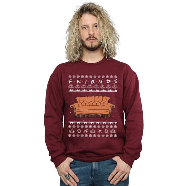 Friends Mens Fair Isle Couch Sweatshirt