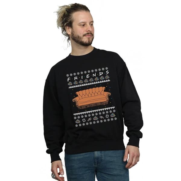 Friends Mens Fair Isle Couch Sweatshirt