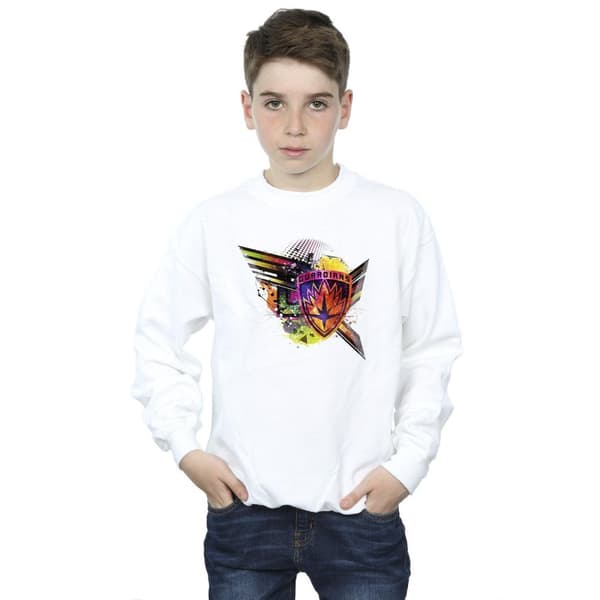 Marvel Boys Guardians Of The Galaxy Abstract Shield Chest Sweatshirt