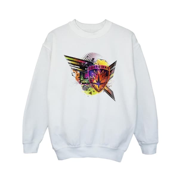 Marvel Boys Guardians Of The Galaxy Abstract Shield Chest Sweatshirt