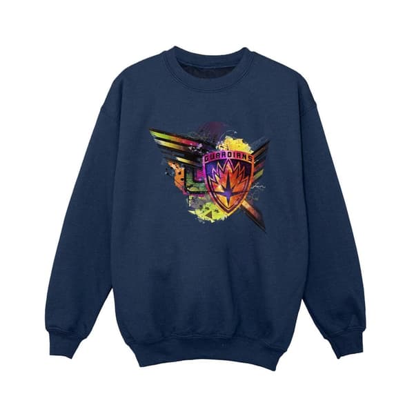 Marvel Boys Guardians Of The Galaxy Abstract Shield Chest Sweatshirt