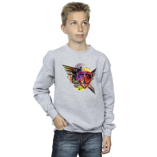 Marvel Boys Guardians Of The Galaxy Abstract Shield Chest Sweatshirt