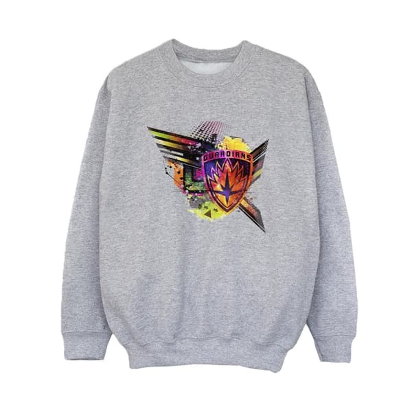 Marvel Boys Guardians Of The Galaxy Abstract Shield Chest Sweatshirt