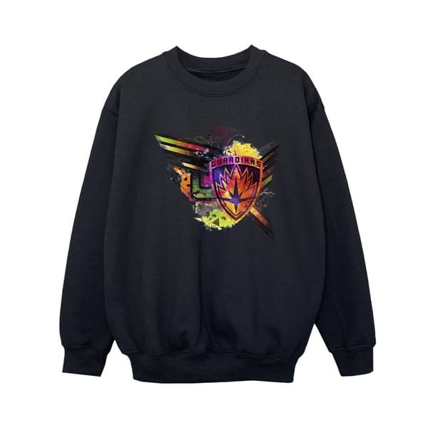 Marvel Boys Guardians Of The Galaxy Abstract Shield Chest Sweatshirt