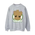Miniatyrbillede 1 af 3: Guardians Of The Galaxy Womens/Ladies Groot Badge Sweatshirt