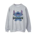 Miniatyrbild 1 av 4: Disney Dam/Tjej Lilo And Stitch Ohana Blå Glitch Sweatshirt