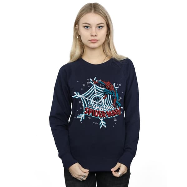 Marvel Womens/Ladies Spider-Man Christmas Sweatshirt