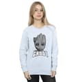 Miniatyrbilde 2 av 5: Marvel Womens/Ladies Guardians Of The Galaxy Groot Face Sweatshirt