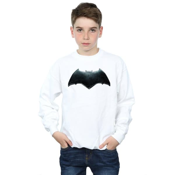 DC Comics Boys Justice League Movie Batman Emblem Sweatshirt