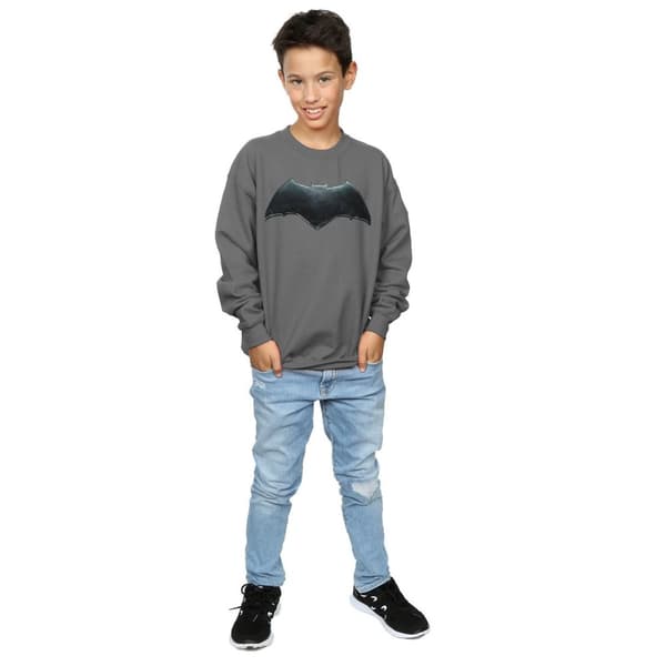 DC Comics Boys Justice League Movie Batman Emblem Sweatshirt