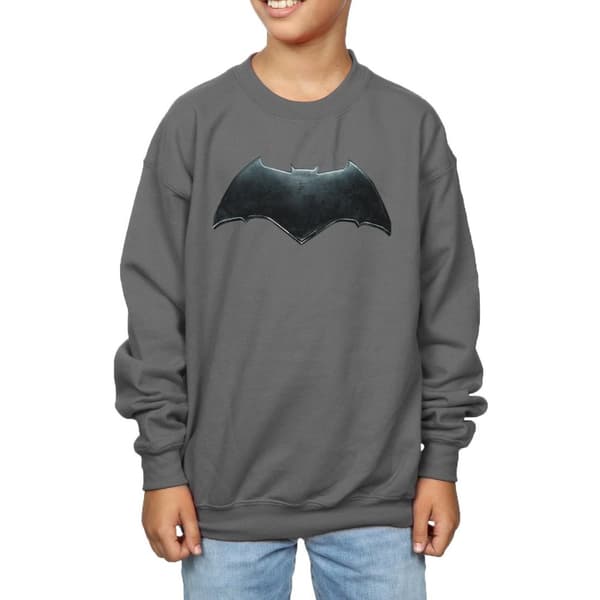 DC Comics Boys Justice League Movie Batman Emblem Sweatshirt