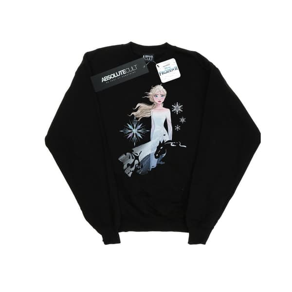 Disney Mens Frozen 2 Elsa Nokk Silhouette Sweatshirt