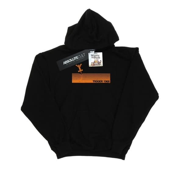 Disney Mens Winnie The Pooh Tigger 1968 Hoodie Black S