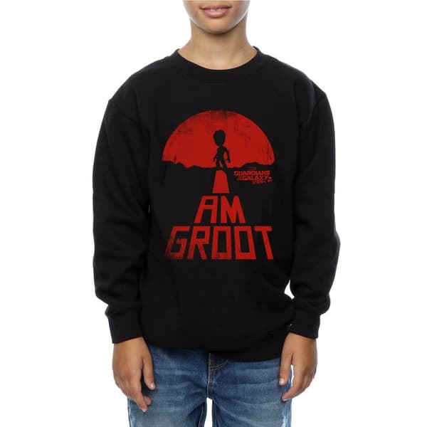 Marvel Boys Guardians Of The Galaxy I Am Groot Red Sweatshirt