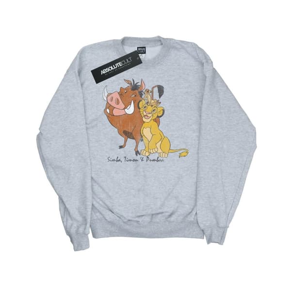 Disney Klassisk Simba, Timon och Pumbaa-tröja för herrar