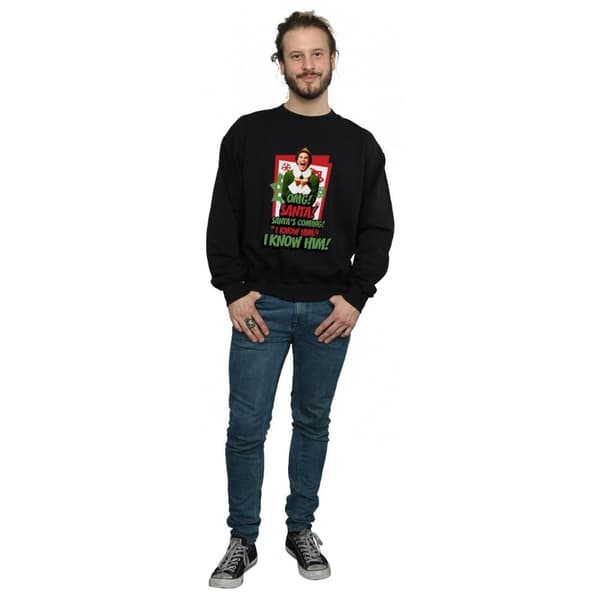 Elf Mens OMG Santa Sweatshirt