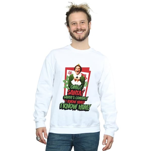 Elf Mens OMG Santa Sweatshirt
