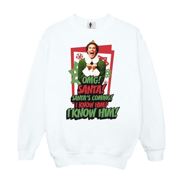Elf Mens OMG Santa Sweatshirt
