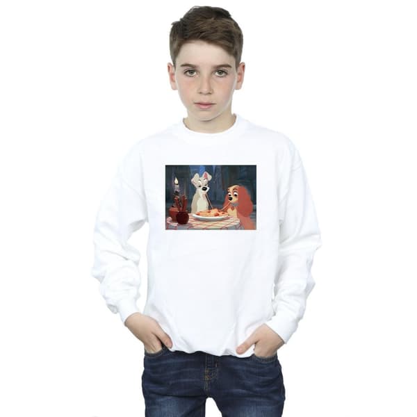 Disney Boys Lady And The Tramp Spaghetti Photo Sweatshirt