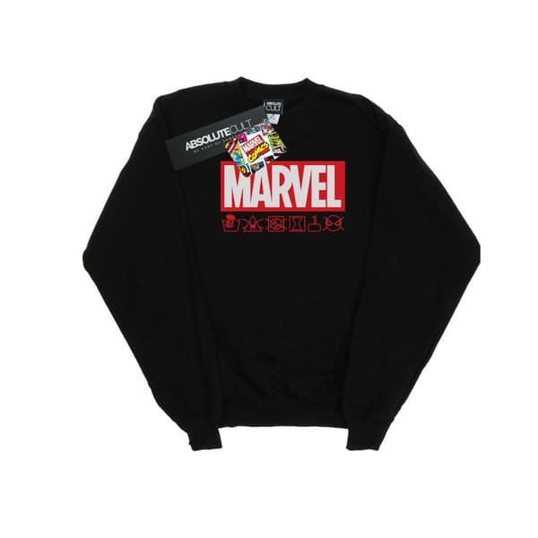 Marvel Girls Logo Wash Care Sweatshirt
