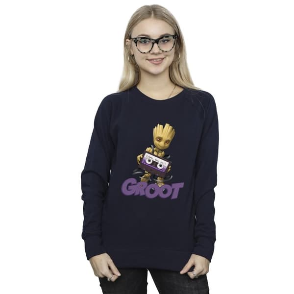 Guardians Of The Galaxy Womens/Ladies Groot Casette Sweatshirt