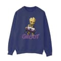 Miniatyrbilde 1 av 4: Guardians Of The Galaxy Womens/Ladies Groot Casette Sweatshirt