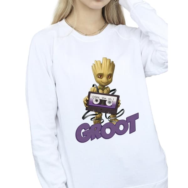 Guardians Of The Galaxy Dam/Tjej Groot Casette Sweatshirt