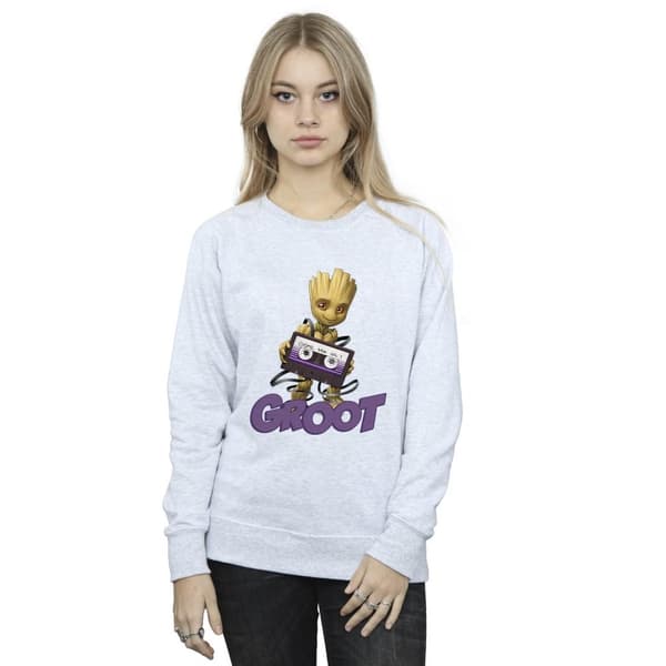 Guardians Of The Galaxy Dam/Tjej Groot Casette Sweatshirt