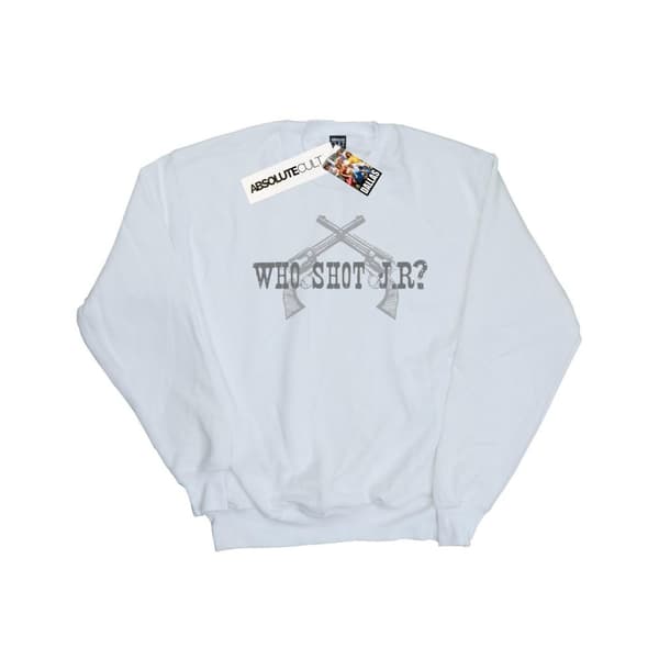 Dallas Mens Who Shot J.R. Sweatshirt White S
