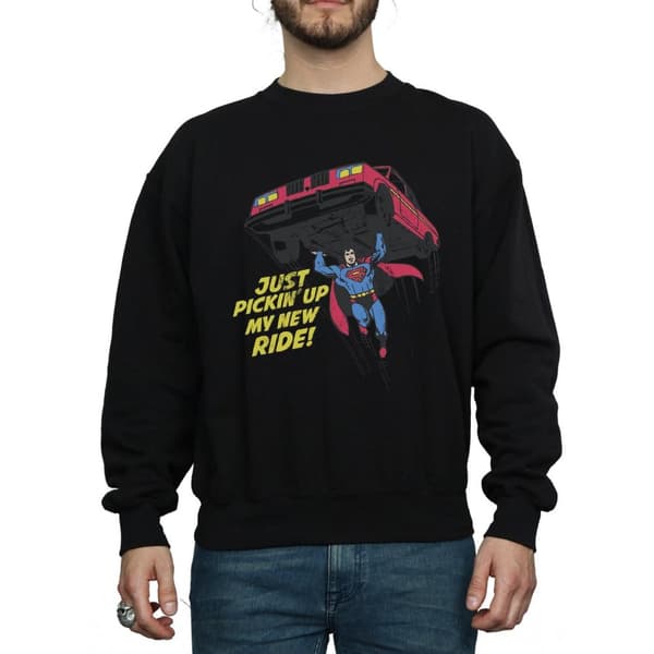 DC Comics Mens Superman New Ride Sweatshirt