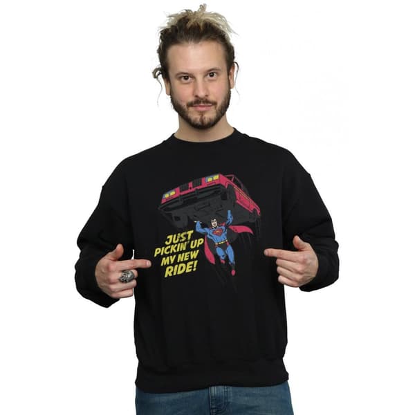 DC Comics Mens Superman New Ride Sweatshirt